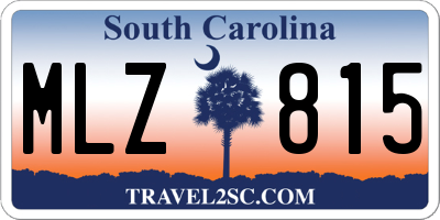 SC license plate MLZ815