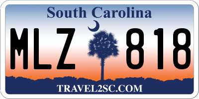 SC license plate MLZ818