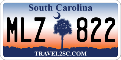 SC license plate MLZ822