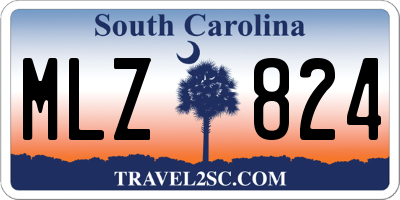 SC license plate MLZ824