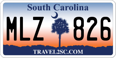 SC license plate MLZ826