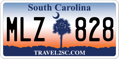 SC license plate MLZ828