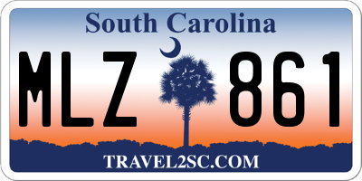 SC license plate MLZ861