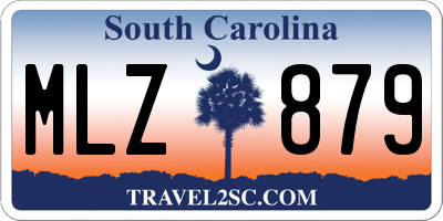 SC license plate MLZ879