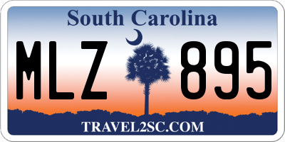 SC license plate MLZ895