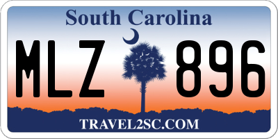 SC license plate MLZ896