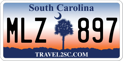 SC license plate MLZ897