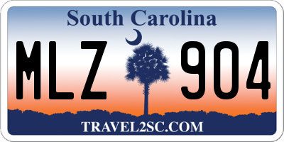 SC license plate MLZ904