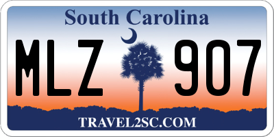 SC license plate MLZ907