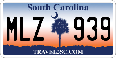 SC license plate MLZ939