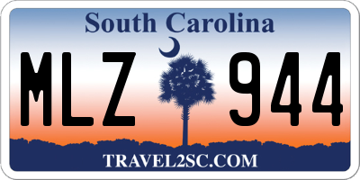 SC license plate MLZ944