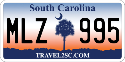 SC license plate MLZ995