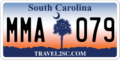 SC license plate MMA079