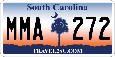 SC license plate MMA272