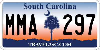 SC license plate MMA297