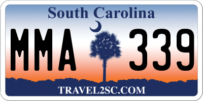 SC license plate MMA339