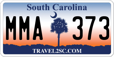 SC license plate MMA373