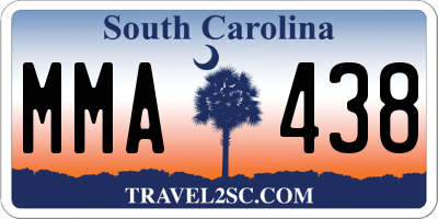 SC license plate MMA438
