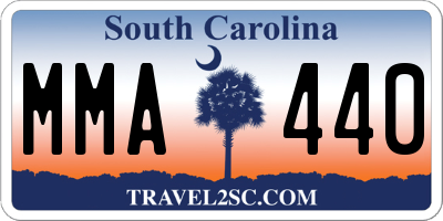 SC license plate MMA440