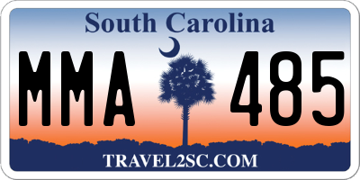 SC license plate MMA485