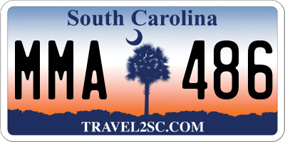 SC license plate MMA486