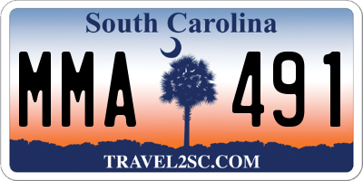 SC license plate MMA491