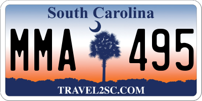 SC license plate MMA495