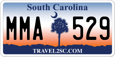 SC license plate MMA529