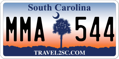 SC license plate MMA544