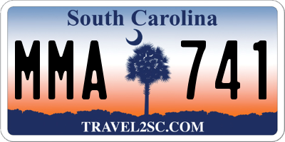 SC license plate MMA741