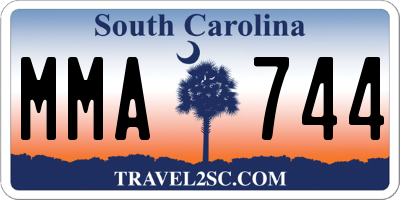 SC license plate MMA744