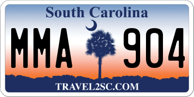 SC license plate MMA904