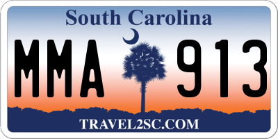 SC license plate MMA913
