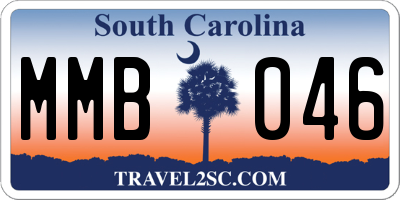 SC license plate MMB046