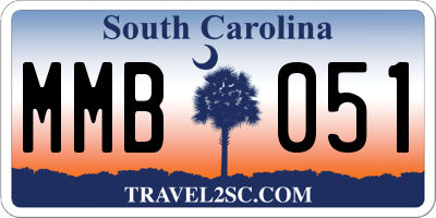SC license plate MMB051