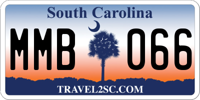 SC license plate MMB066