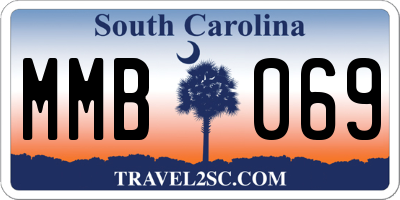 SC license plate MMB069