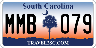 SC license plate MMB079
