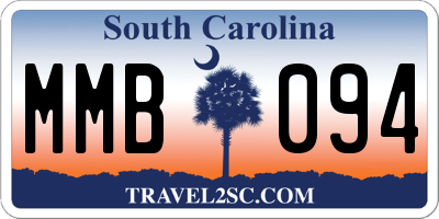 SC license plate MMB094