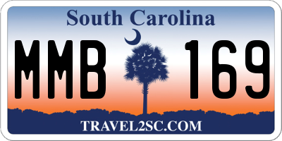 SC license plate MMB169