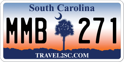 SC license plate MMB271