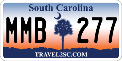 SC license plate MMB277