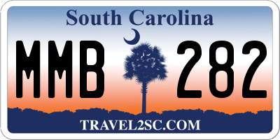 SC license plate MMB282