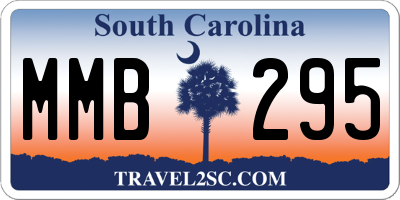 SC license plate MMB295