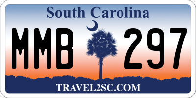 SC license plate MMB297