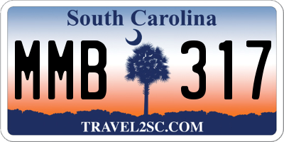 SC license plate MMB317