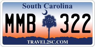 SC license plate MMB322