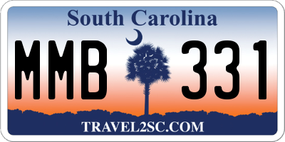 SC license plate MMB331
