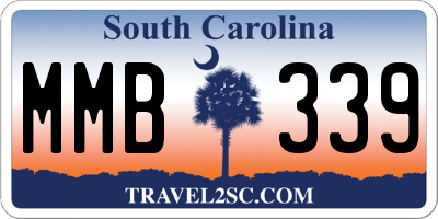 SC license plate MMB339