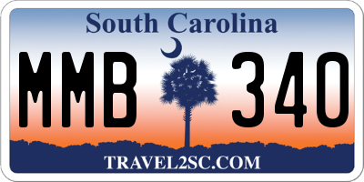 SC license plate MMB340